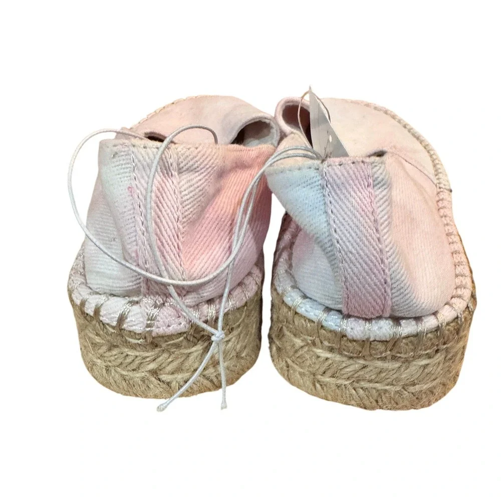 Anthropologie Splendid Laney Women's Pastel Tie Dye Espadrille 7.5‎ NWT summer